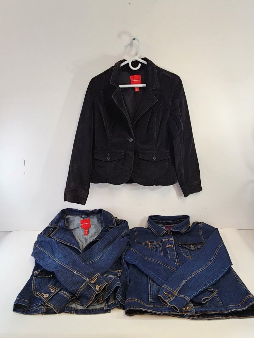 Gloria Vanderbilt Jean & Corduroy Jacket Lot of 3 Size Medium